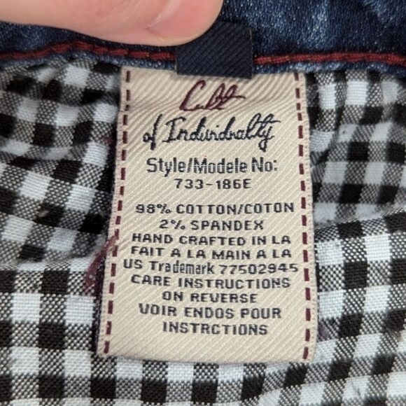 Cult of Individuality Medium Wash Straight Leg Denim Rogan Capri Jeans Size 28 - Picture 9 of 13